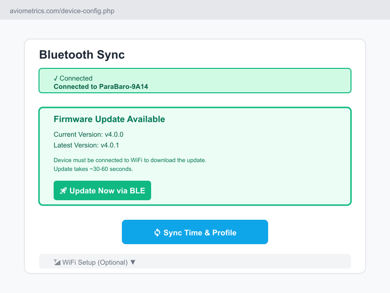 Firmware Update Available