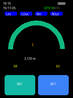 ParaBaro Flight Screen with GPS