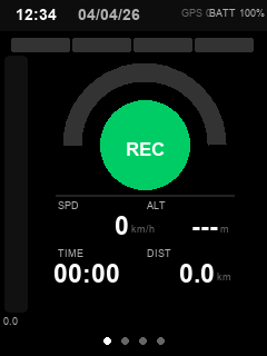 ParaBaro Flight screen — ready state